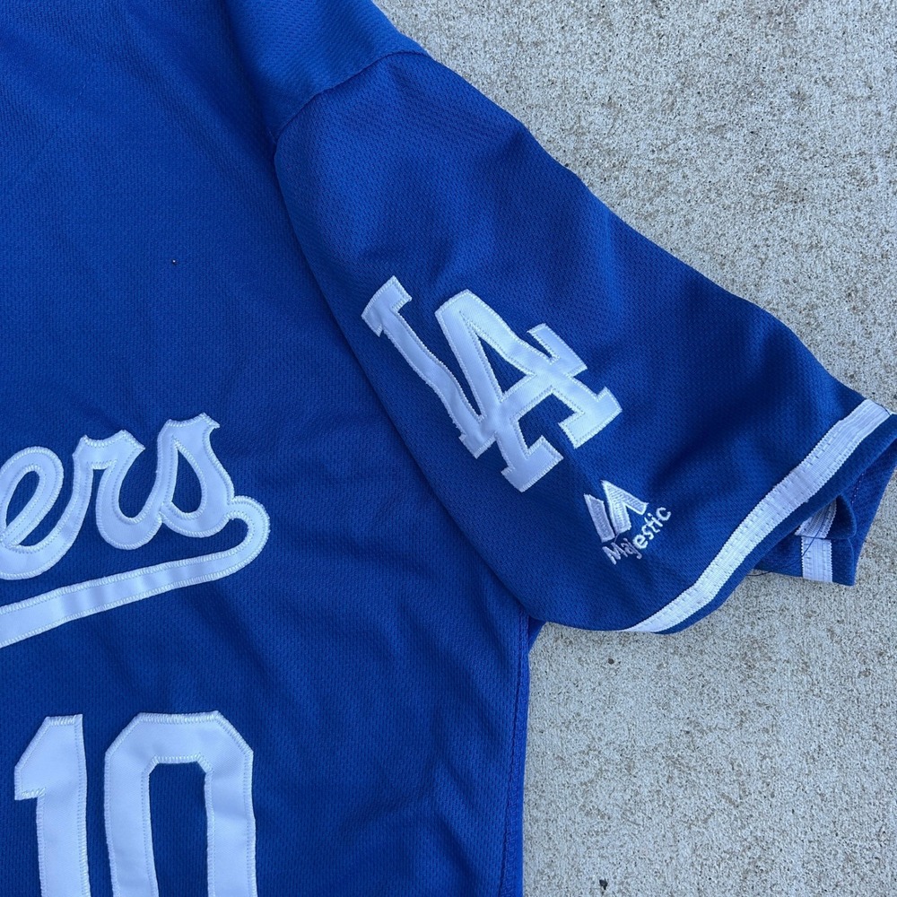 Majestic Los Angeles Dodgers Justin Turner Jersey Size 52 Blue 2017 AZ Patch MLB - Picture 5 of 7